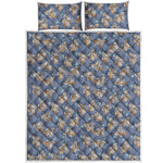 Baby Koala Pattern Print Quilt Bed Set