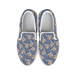 Baby Koala Pattern Print White Slip On Shoes