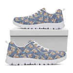 Baby Koala Pattern Print White Sneakers