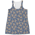 Baby Koala Pattern Print Women's Racerback Tank Top