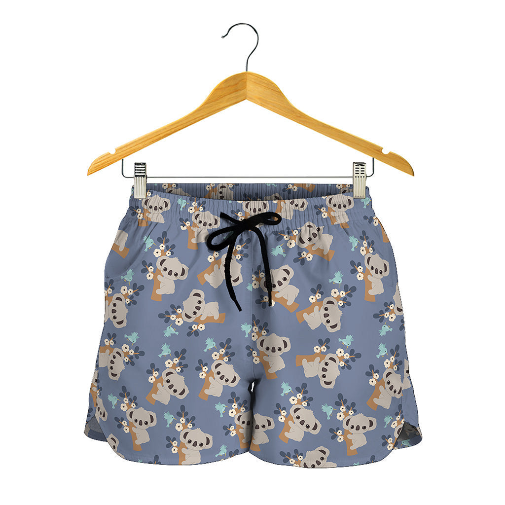 Baby Koala Pattern Print Women's Shorts