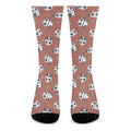 Baby Panda And Bamboo Pattern Print Crew Socks