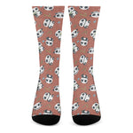 Baby Panda And Bamboo Pattern Print Crew Socks