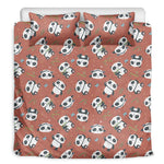 Baby Panda And Bamboo Pattern Print Duvet Cover Bedding Set