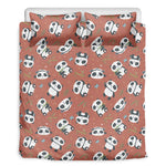 Baby Panda And Bamboo Pattern Print Duvet Cover Bedding Set