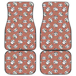 Baby Panda And Bamboo Pattern Print Front and Back Car Floor Mats