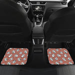 Baby Panda And Bamboo Pattern Print Front and Back Car Floor Mats