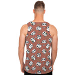 Baby Panda And Bamboo Pattern Print Men's Tank Top