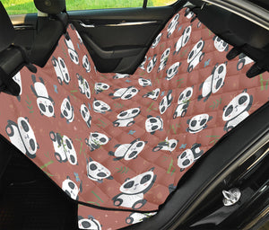 Baby Panda And Bamboo Pattern Print Pet Car Back Seat Cover