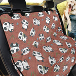 Baby Panda And Bamboo Pattern Print Pet Car Back Seat Cover