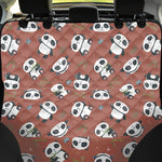 Baby Panda And Bamboo Pattern Print Pet Car Back Seat Cover