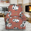 Baby Panda And Bamboo Pattern Print Recliner Slipcover