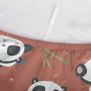 Baby Panda And Bamboo Pattern Print Sofa Cover