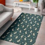 Baby Rabbit Pattern Print Area Rug