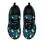 Baby Rabbit Pattern Print Black Sneakers
