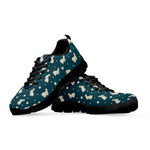 Baby Rabbit Pattern Print Black Sneakers