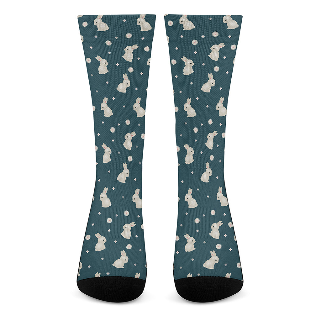 Baby Rabbit Pattern Print Crew Socks