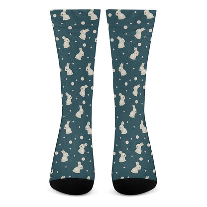 Baby Rabbit Pattern Print Crew Socks