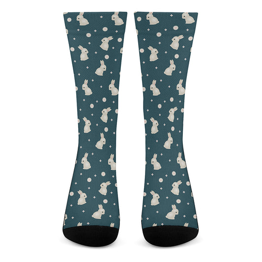 Baby Rabbit Pattern Print Crew Socks