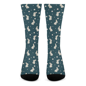 Baby Rabbit Pattern Print Crew Socks