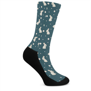 Baby Rabbit Pattern Print Crew Socks