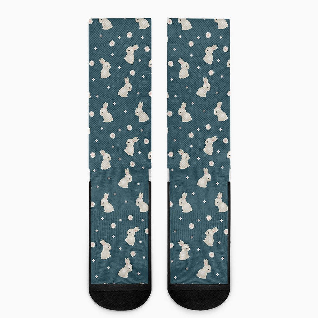 Baby Rabbit Pattern Print Crew Socks