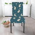 Baby Rabbit Pattern Print Dining Chair Slipcover