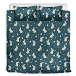 Baby Rabbit Pattern Print Duvet Cover Bedding Set