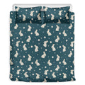 Baby Rabbit Pattern Print Duvet Cover Bedding Set