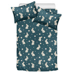 Baby Rabbit Pattern Print Duvet Cover Bedding Set
