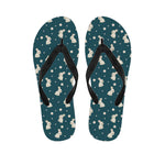 Baby Rabbit Pattern Print Flip Flops