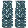 Baby Rabbit Pattern Print Front and Back Car Floor Mats