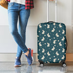 Baby Rabbit Pattern Print Luggage Cover