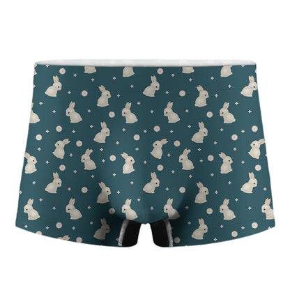 Baby Rabbit Pattern Print Men's Boxer Briefs