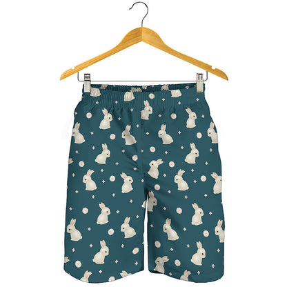 Baby Rabbit Pattern Print Men's Shorts