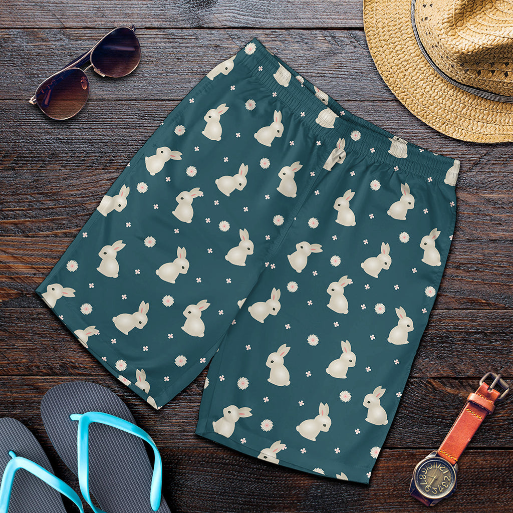 Baby Rabbit Pattern Print Men's Shorts