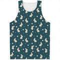 Baby Rabbit Pattern Print Men's Tank Top