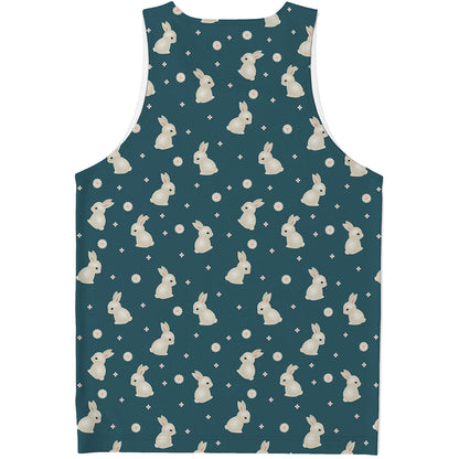 Baby Rabbit Pattern Print Men's Tank Top