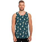 Baby Rabbit Pattern Print Men's Tank Top