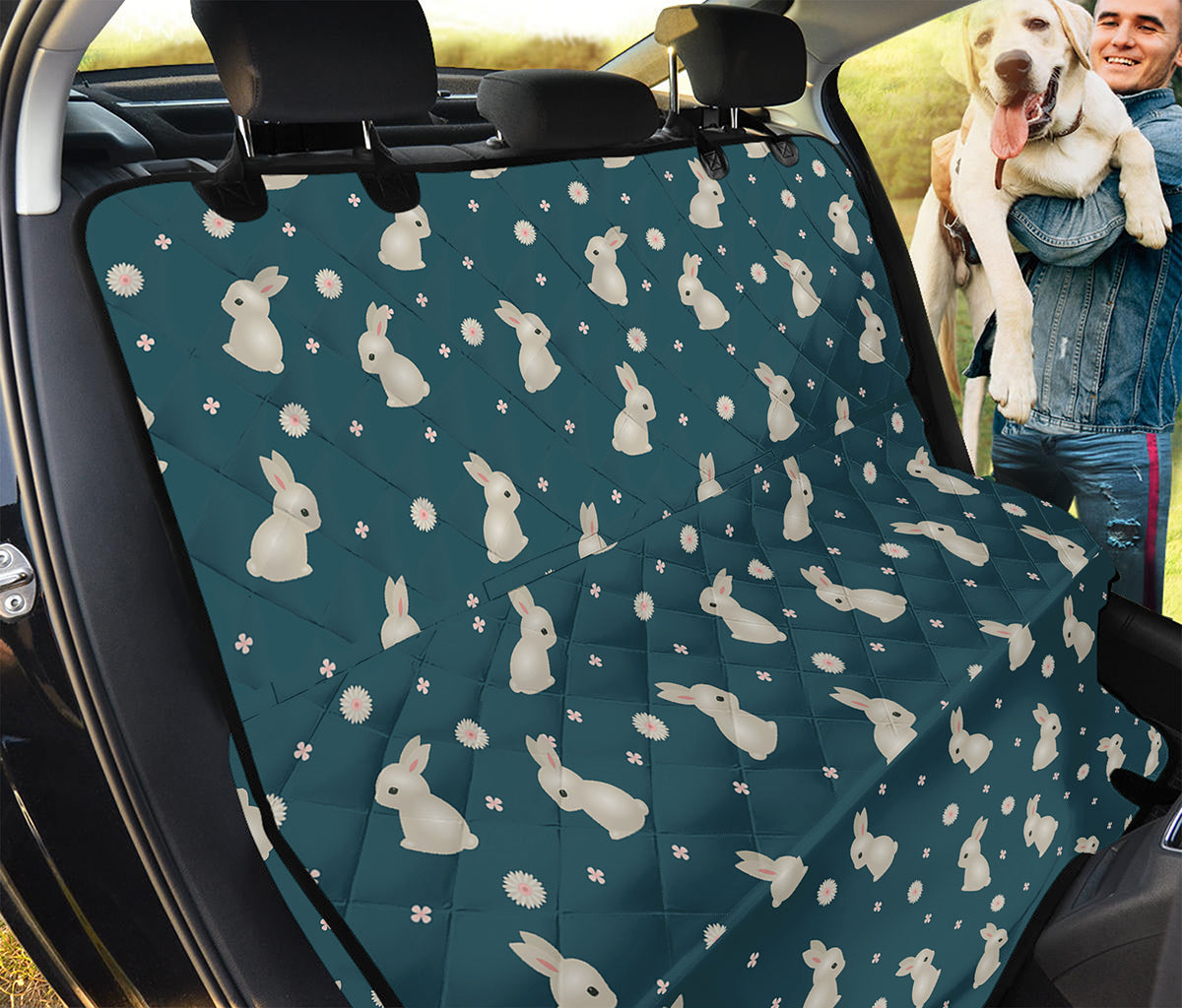 Baby Rabbit Pattern Print Pet Car Back Seat Cover