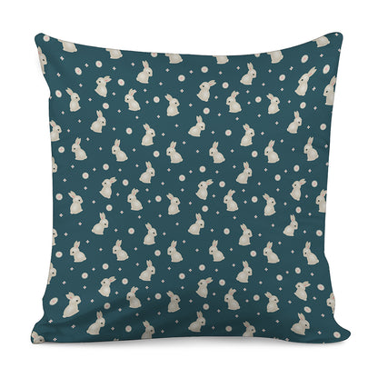 Baby Rabbit Pattern Print Pillow Cover