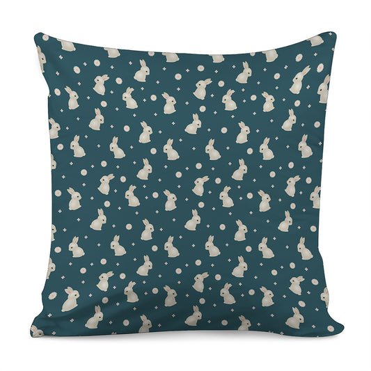 Baby Rabbit Pattern Print Pillow Cover