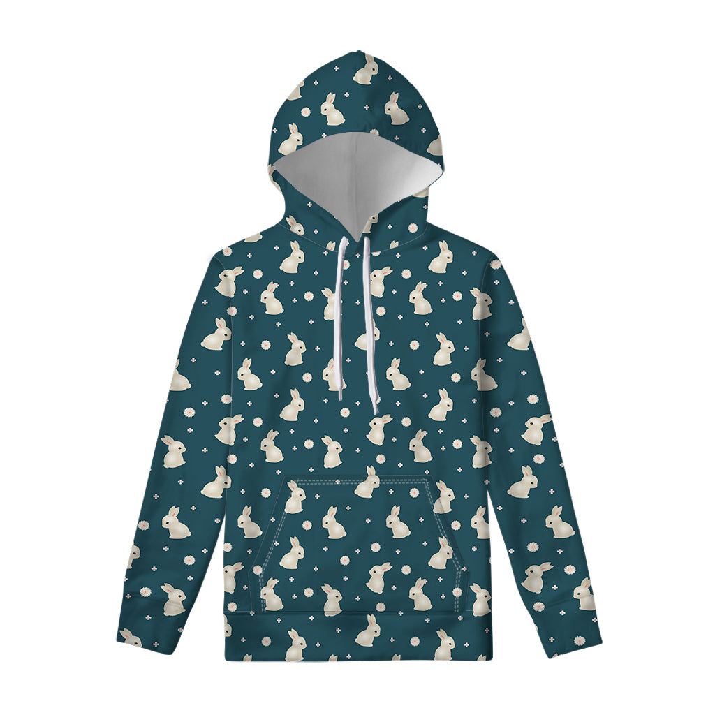 Baby Rabbit Pattern Print Pullover Hoodie