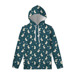 Baby Rabbit Pattern Print Pullover Hoodie
