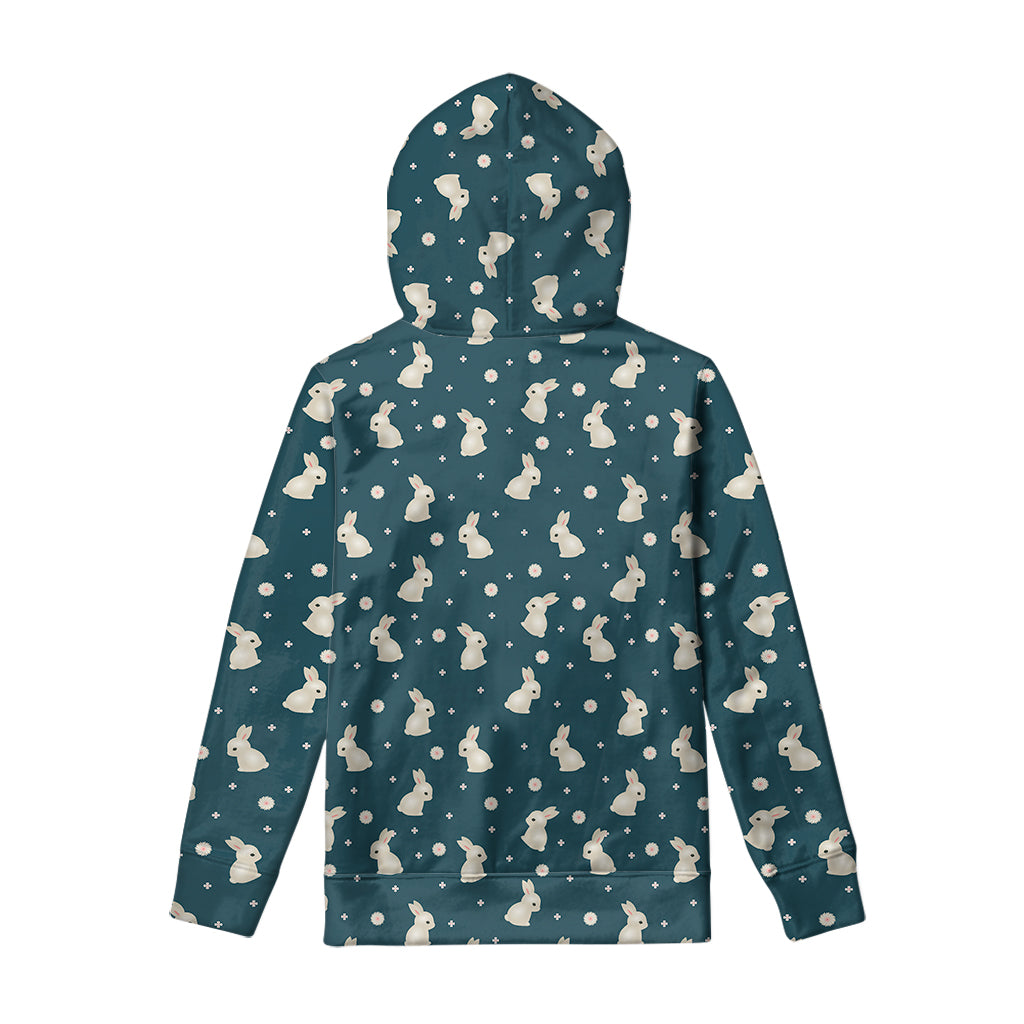 Baby Rabbit Pattern Print Pullover Hoodie