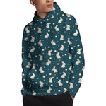 Baby Rabbit Pattern Print Pullover Hoodie