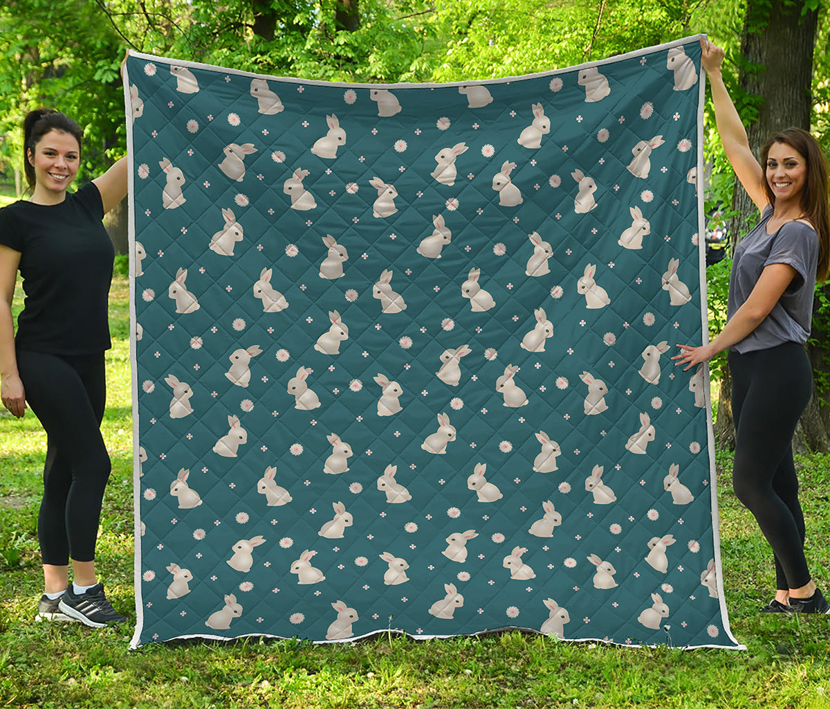 Baby Rabbit Pattern Print Quilt
