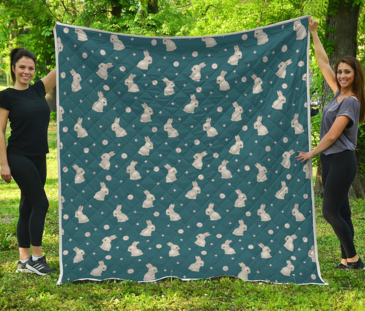 Baby Rabbit Pattern Print Quilt