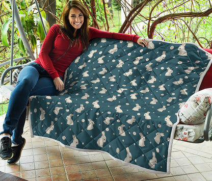 Baby Rabbit Pattern Print Quilt