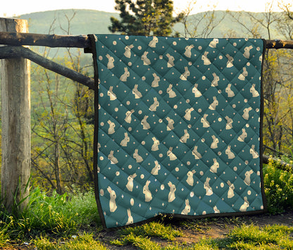 Baby Rabbit Pattern Print Quilt